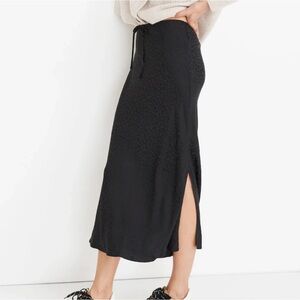 Madewell Drawstring Midi Slip Skirt